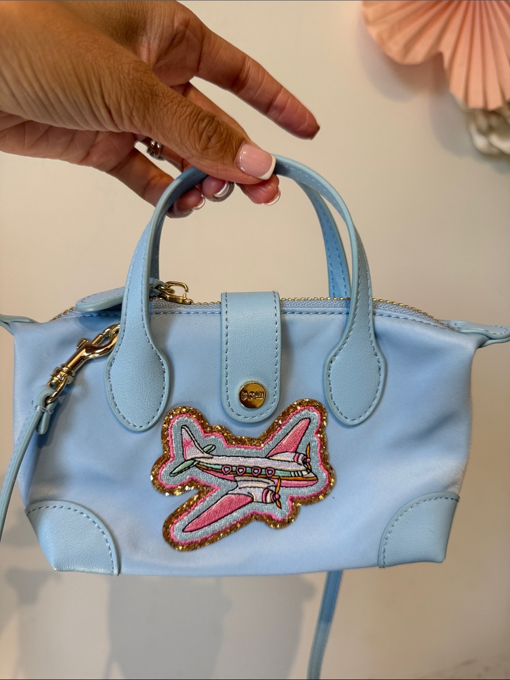 Stoney clover lane crossbody pouchette blue